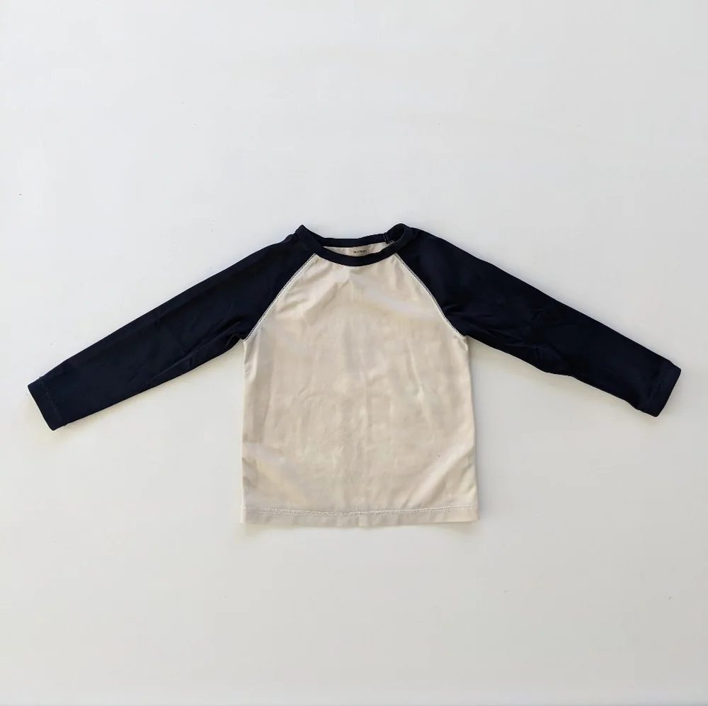 Old Navy 2T Navy and White Colorblock Rashguard